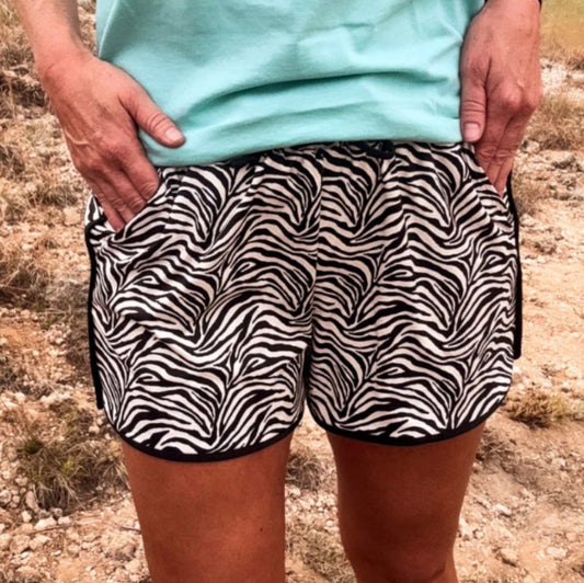 Zebra Zoom Shorts