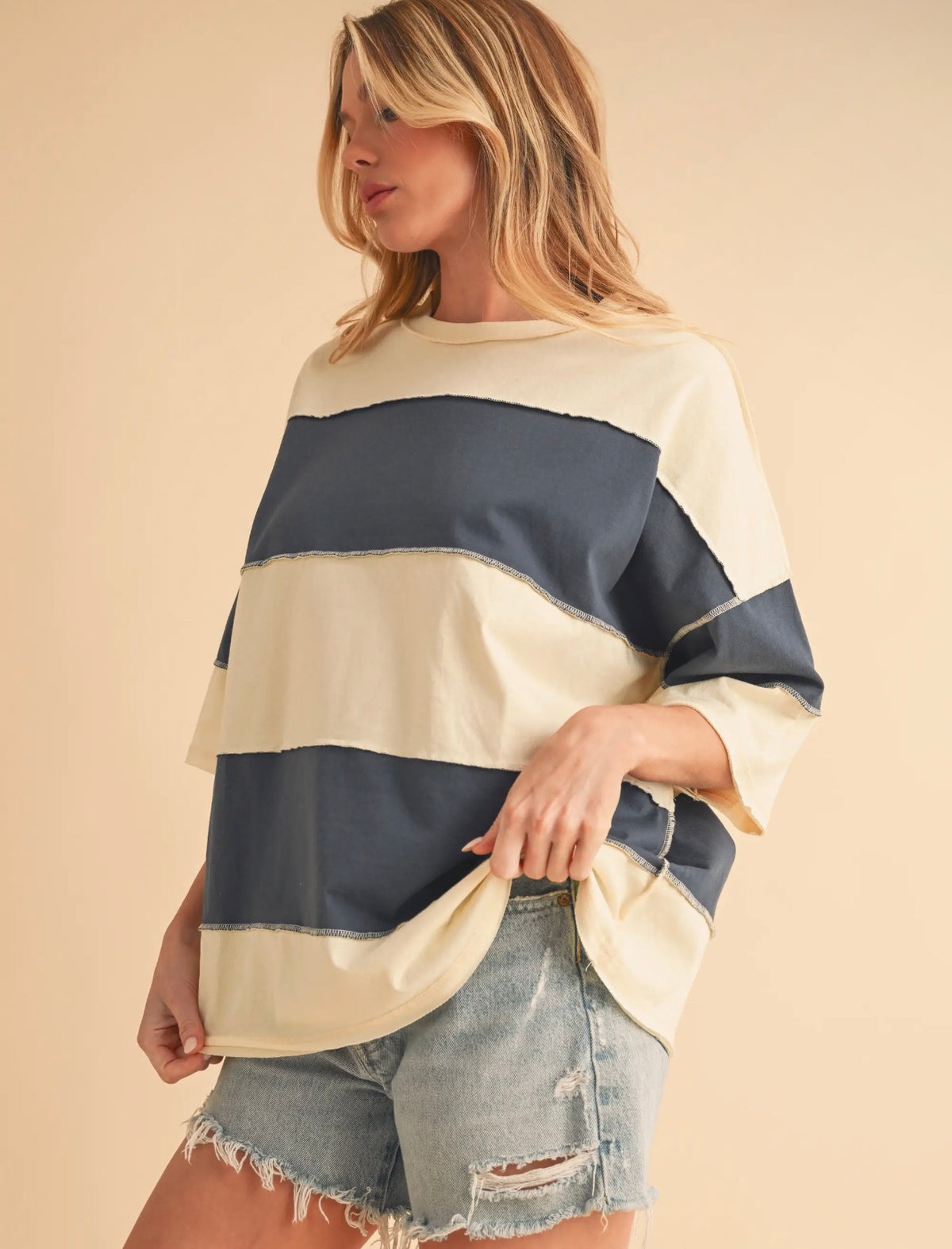 Sunday Stroll Colorblock Top