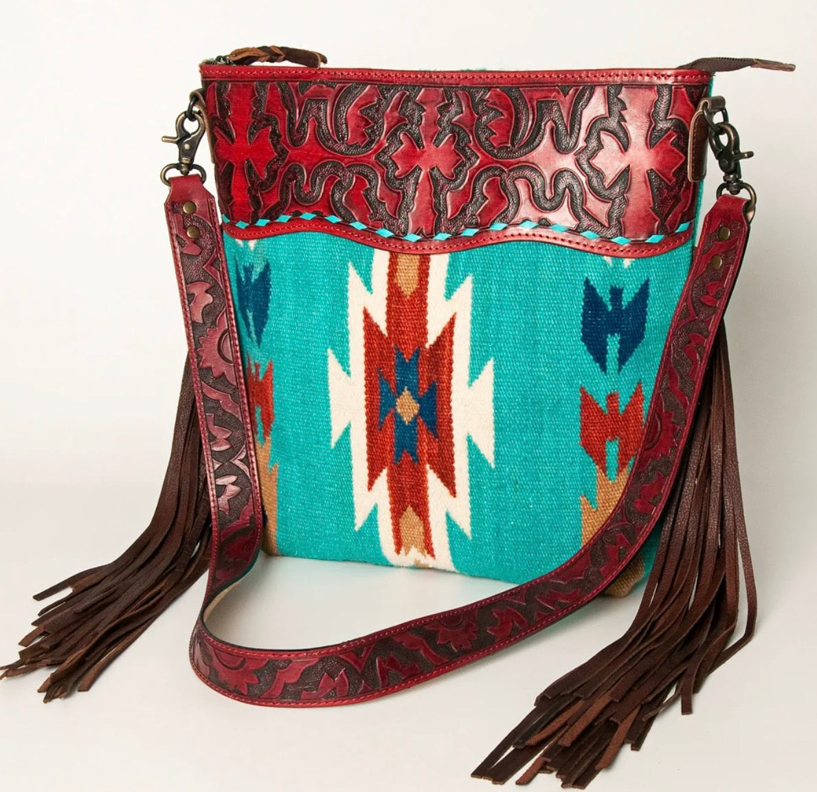 Painted Sky Fringe Bag