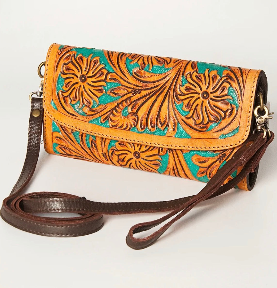 Painted Petals Wallet Crossbody