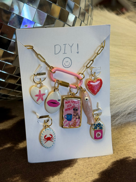 Pink Paradise Charm Necklace