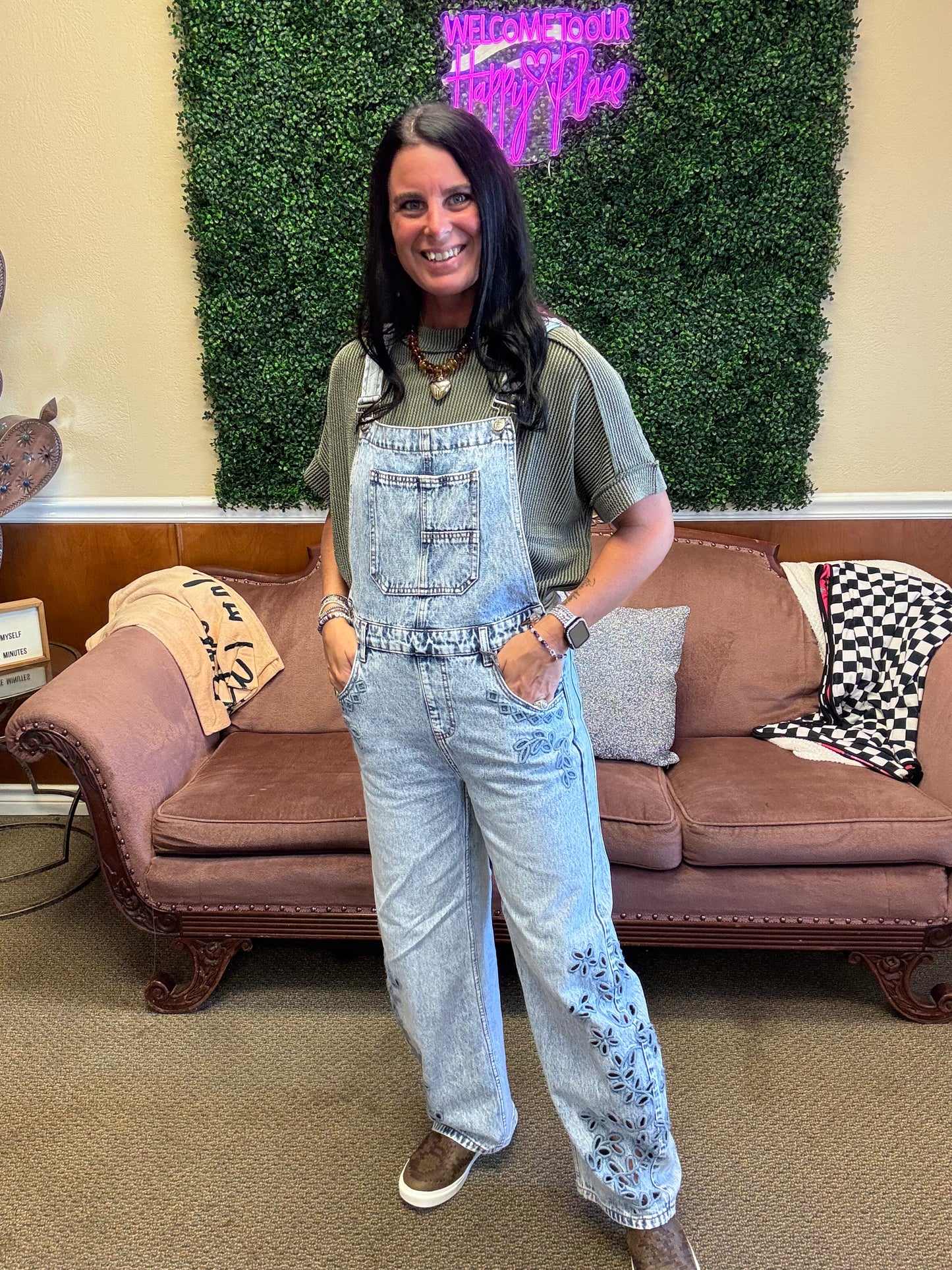 Daisy Lane Denim Overalls