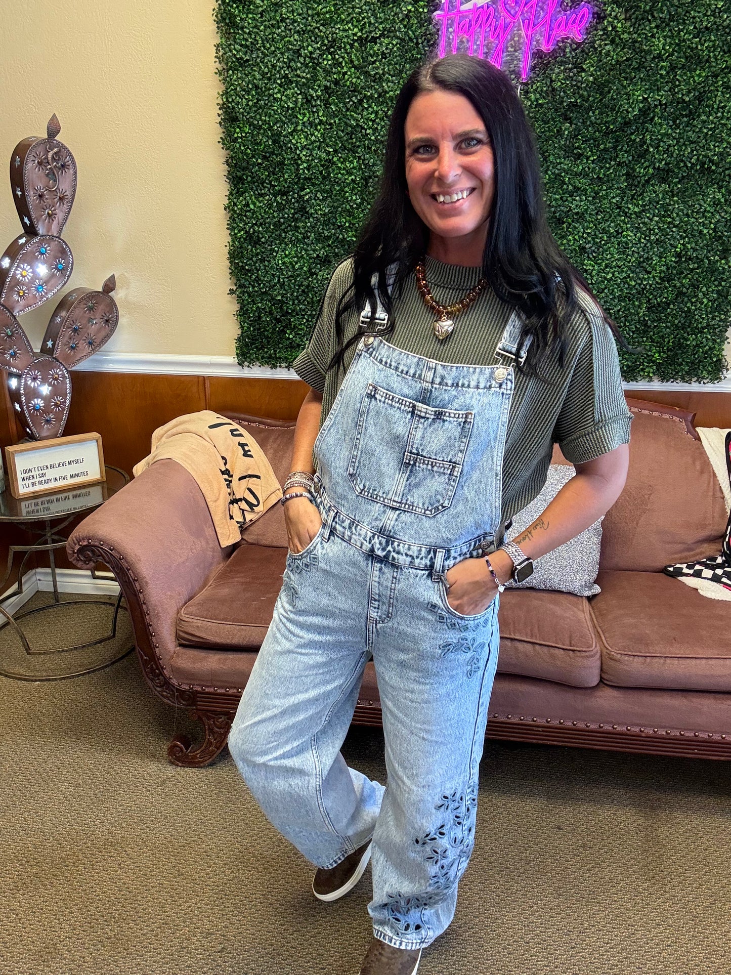 Daisy Lane Denim Overalls