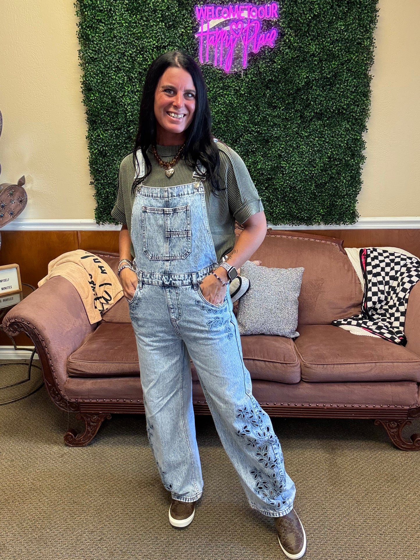 Daisy Lane Denim Overalls