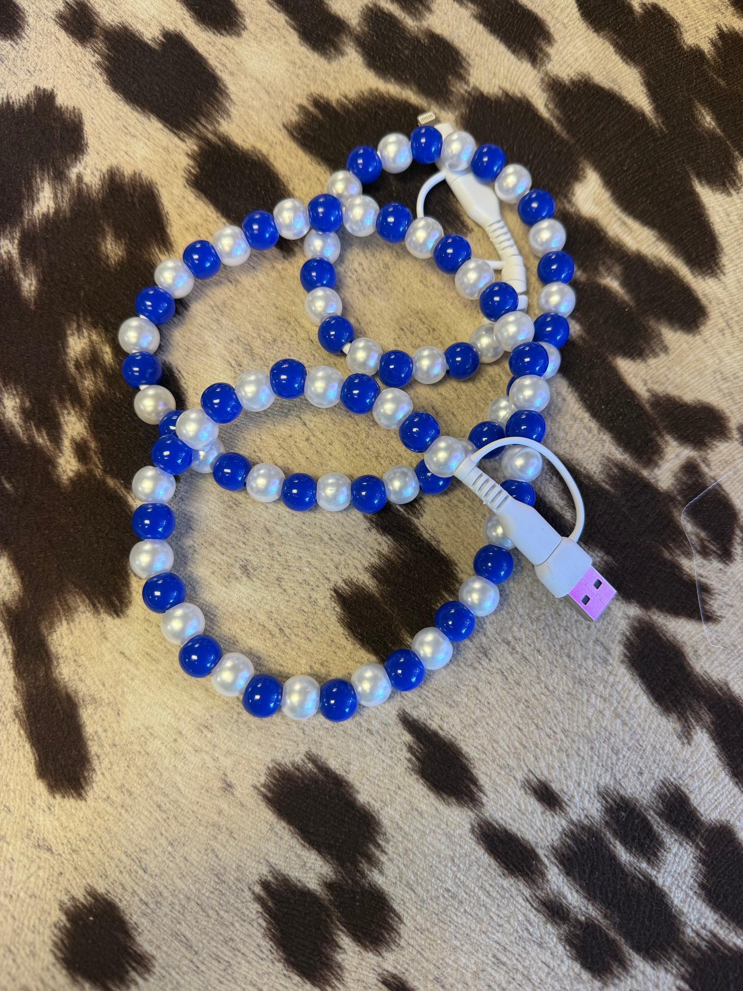 Blue & Pearl Charger
