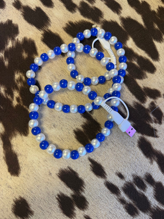 Blue & Pearl Charger