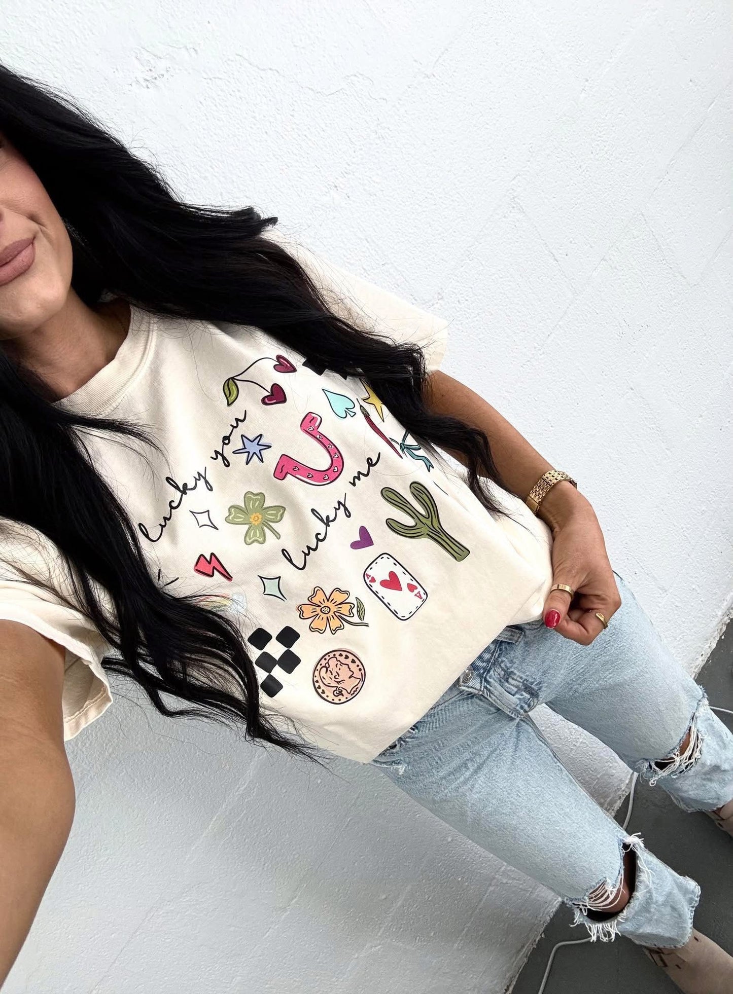 Lucky You, Lucky Me Tee