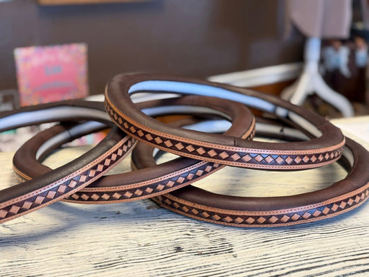 Mesa Trail Leather Steering Wheel Cover
