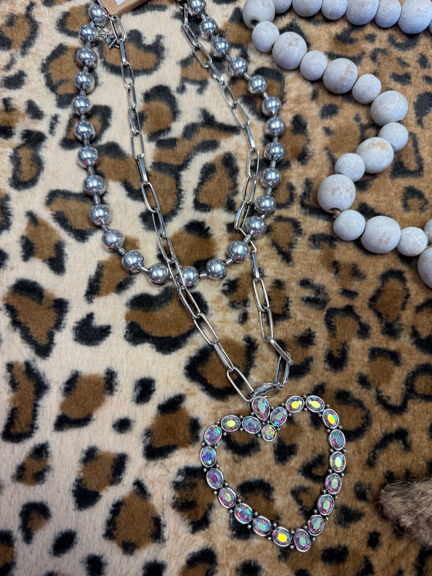 Crystal Heart Glow Necklace