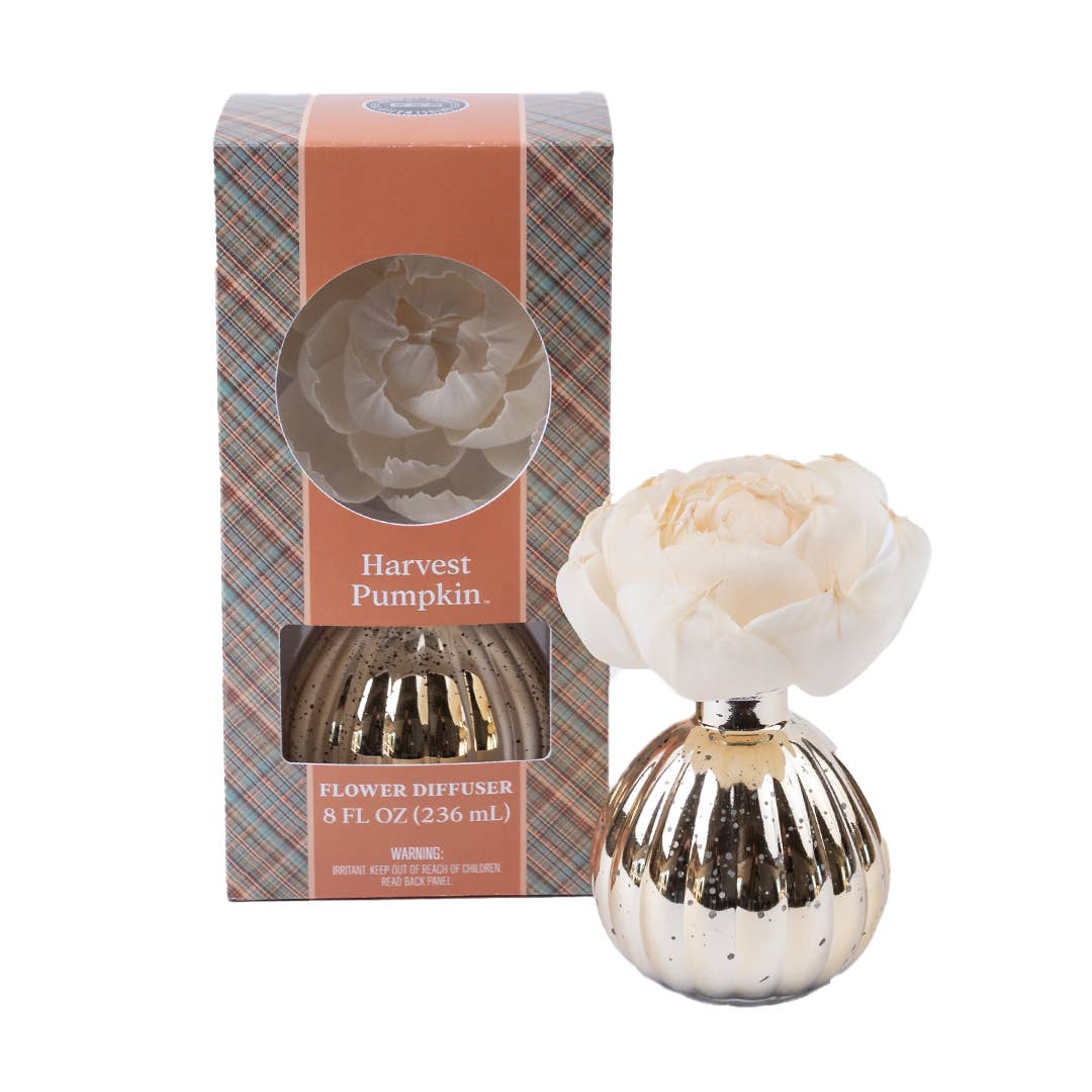 Harvest Pumpkin Holiday Flower Diffuser | Fall Hostess Gift
