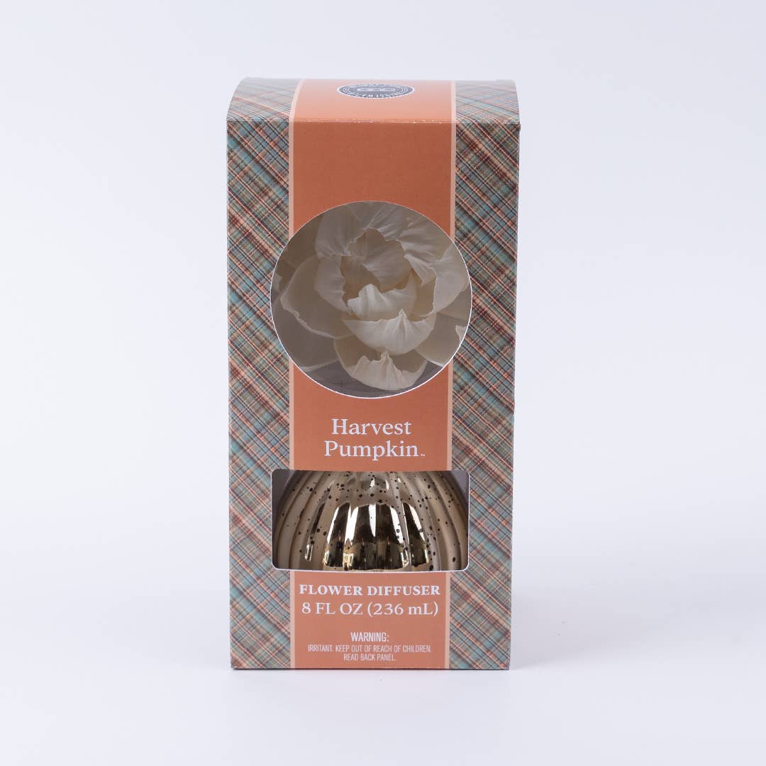 Harvest Pumpkin Holiday Flower Diffuser | Fall Hostess Gift