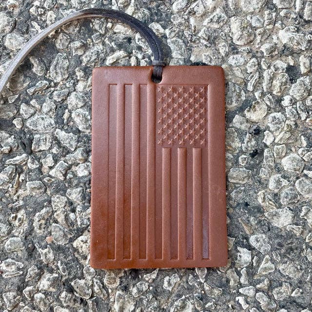 Rectangle Old Glory Air Flair: Black / Leather