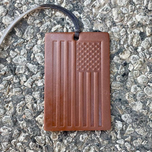 Rectangle Old Glory Air Flair: Black / Leather